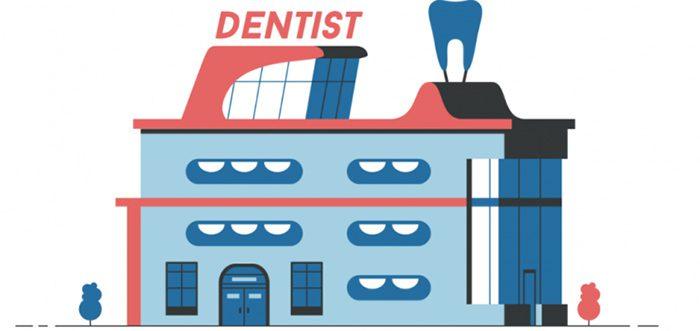 illustrated dentist office